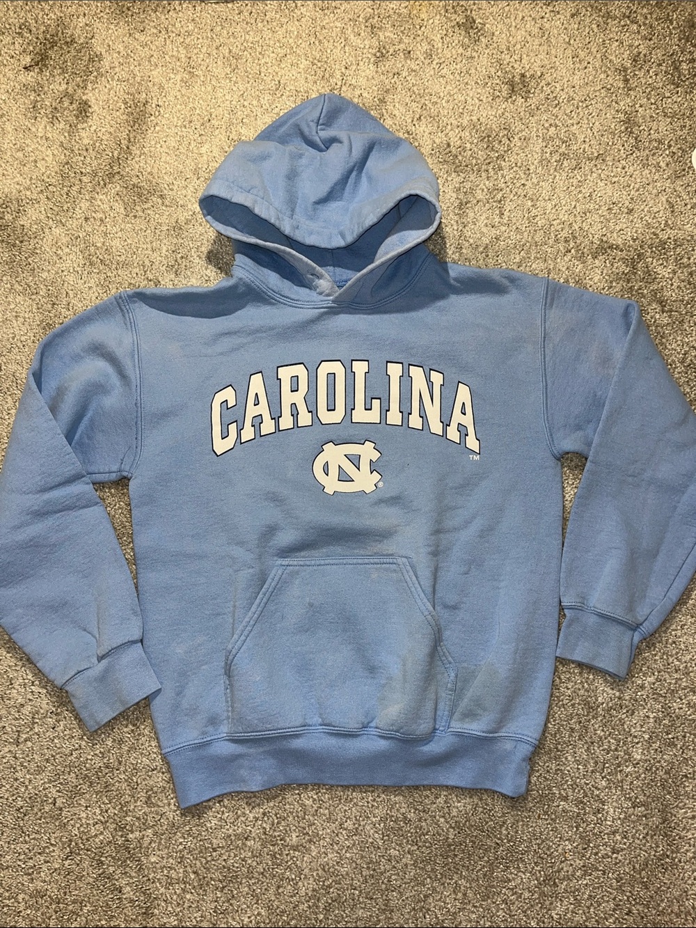 Thick UNC North Carolina Tarheel Tar Heels Basketball Hoodie Hooded Sweatshirt S
